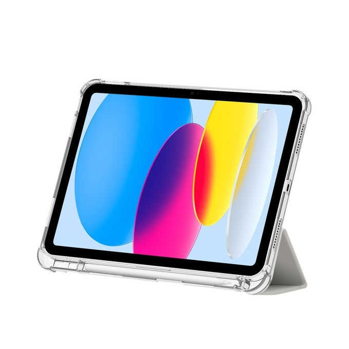 Coque Sc Pen Hybrid pour iPad 10.9" 10 / 2022 / 11" 11 / 2025, Crystal Silver, Tech-Protect