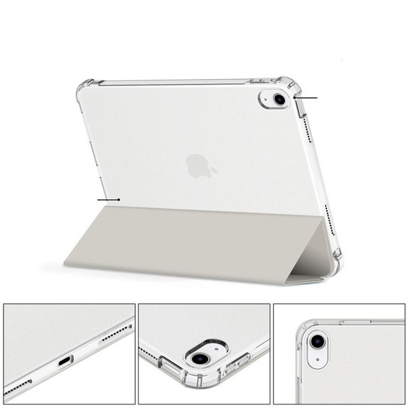 Coque Sc Pen Hybrid pour iPad 10.9" 10 / 2022 / 11" 11 / 2025, Crystal Silver, Tech-Protect