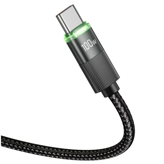 Câble UB20T Ultraboost USB-C Cable PD 100W / 5A 180CM, noire, Tech-Protect