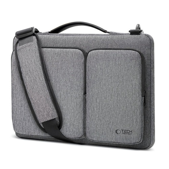 Housse pour ordinateur portable Defender Bag 13-14, Crayon Grey, Tech-Protect