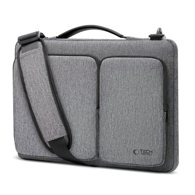 Housse pour ordinateur portable Defender Bag 13-14, Crayon Grey, Tech-Protect
