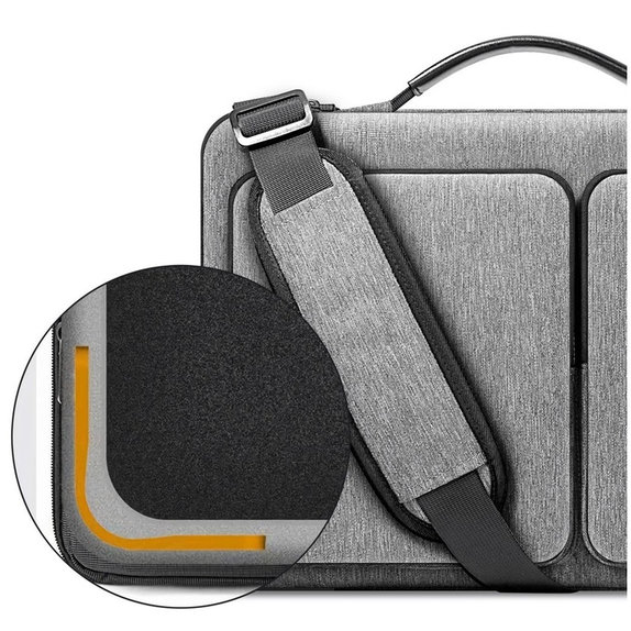 Housse pour ordinateur portable Defender Bag 13-14, Crayon Grey, Tech-Protect
