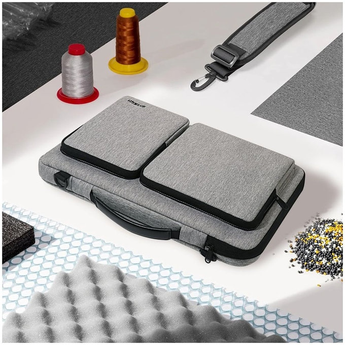 Housse pour ordinateur portable Defender Bag 13-14, Crayon Grey, Tech-Protect