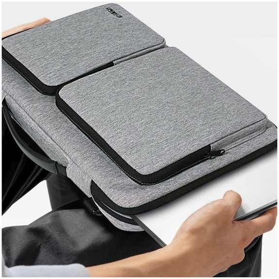 Housse pour ordinateur portable Defender Bag 13-14, Crayon Grey, Tech-Protect