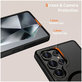 Coque MagMat MagSafe pour Galaxy S25 Ultra, Matte Black, Tech-Protect