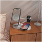 Chargeur sans fil QI15W-A41 3IN1 Magnetic MagSafe, blanche, Tech-Protect