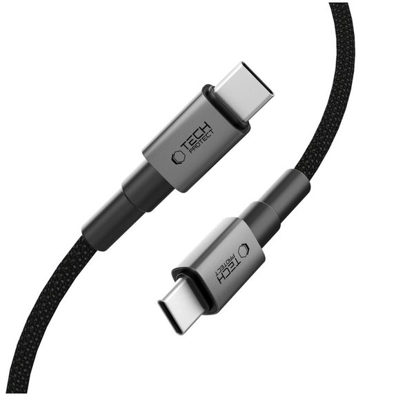 Câble Ultraboost Dna USB-C Cable PD 100W / 5A 300cm, Iron Grey, Tech-Protect