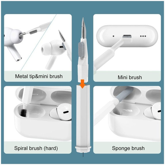Kit de nettoyage CS01 20 en 1 pour appareils électroniques, blanc, Tech-Protect