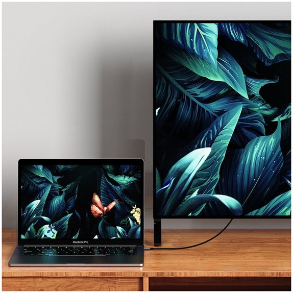 Câble Ultraboost Cable USB-C / HDMI 2.0 4K 60Hz 180cm, noire, Tech-Protect