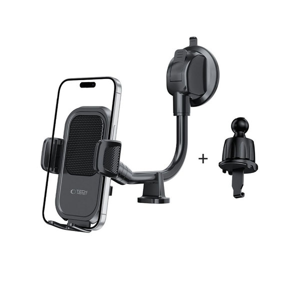 Support voiture V8 Universal Long Arm Dashboard & Windshield, noire, Tech-Protect