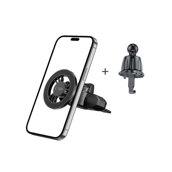 Support voiture N56 Magnetic MagSafe Cd & Vent, noire, Tech-Protect