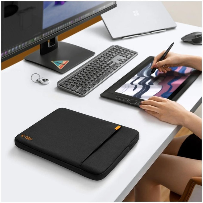 Housse pour ordinateur portable Defender 13-14, noire, Tech-Protect