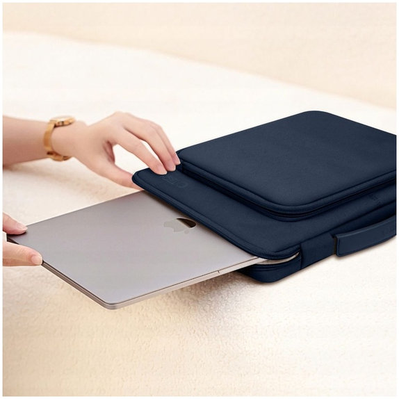 Housse pour ordinateur portable Basic Bag 15-16, Navy Blue, Tech-Protect