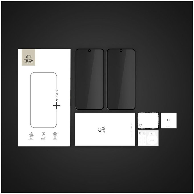 Verre trempé Privacy Glass Spy+ 2-PACK pour Samsung A36 / A56 5G, privacy, Tech-Protect