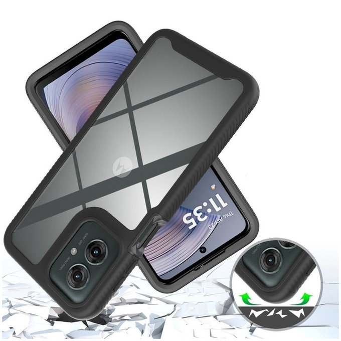 Coque Defense pour Motorola Moto G15 / G15 Power / G17 / G17 Power / G05 / E15, noire, Tech-Protect