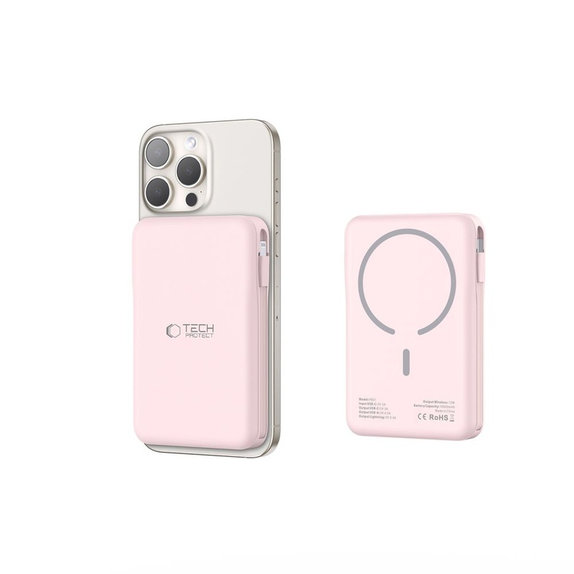 Batterie externe PB31 Lifemag MagSafe 10000mAh, rose, Tech-Protect