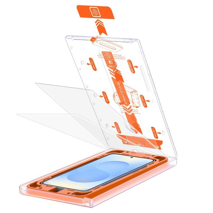 Verre trempé Quick Set+ 2-PACK pour Samsung S24 / S25, transparente, Tech-Protect