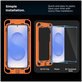 Verre trempé Quick Set+ 2-PACK pour Samsung S24 / S25, transparente, Tech-Protect