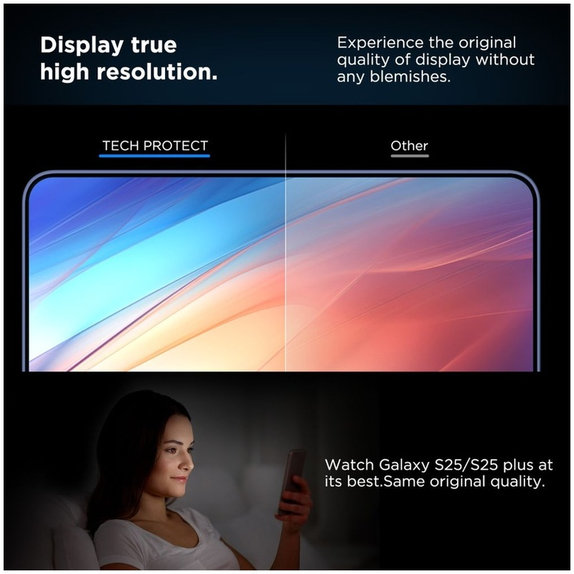 Verre trempé Quick Set+ 2-PACK pour Samsung S24 / S25, transparente, Tech-Protect