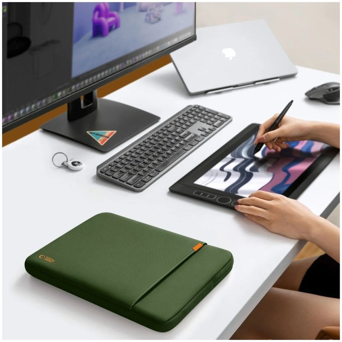Housse pour ordinateur portable Defender 15-16, Army Green, Tech-Protect