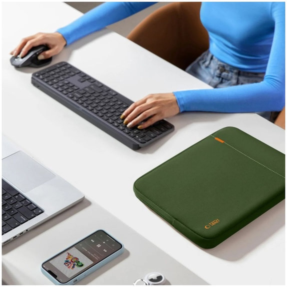 Housse pour ordinateur portable Defender 15-16, Army Green, Tech-Protect