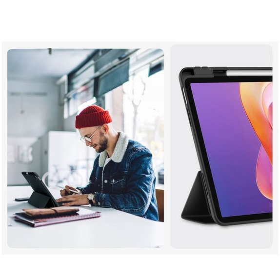 Coque Sc Pen pour Xiaomi Redmi Pad 2 11.0, noire, Tech-Protect