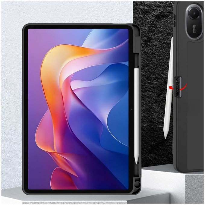 Coque Sc Pen pour Xiaomi Redmi Pad 2 11.0, noire, Tech-Protect