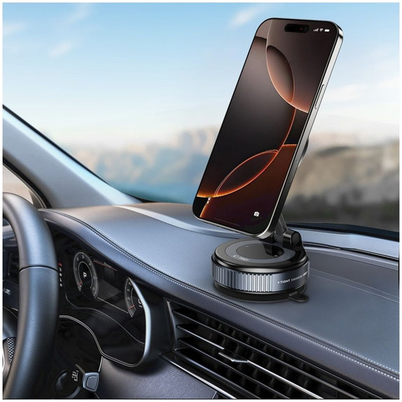 Support voiture N60 Magnetic MagSafe Windshield & Dashboard, noire, Tech-Protect
