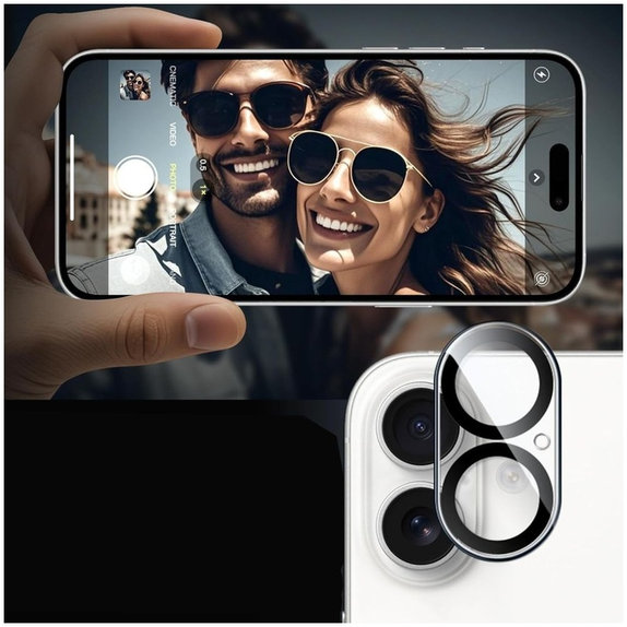 Protection caméra Cam Fit+ pour iPhone 17, transparente, Tech-Protect