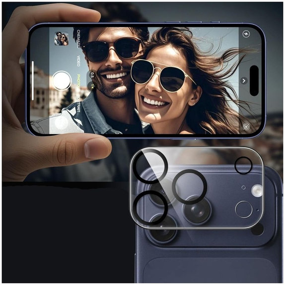 Protection caméra Cam Fit+ pour iPhone 17 Pro, transparente, Tech-Protect