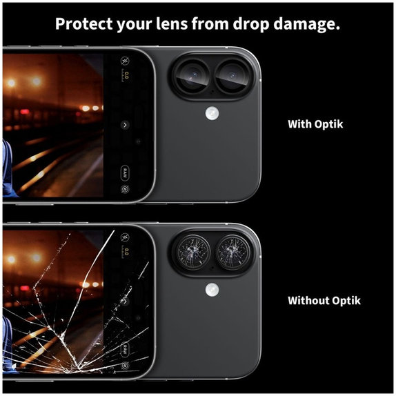Protection caméra Camring Fit+ pour iPhone 16 / 16 Plus / 17, transparente, Tech-Protect