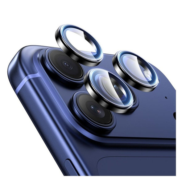 Protection caméra Camring Fit+ pour iPhone 14 Pro / Max / 15 Pro / Max / 16 Pro / Max / 17 Pro / Max, transparente, Tech-Protect