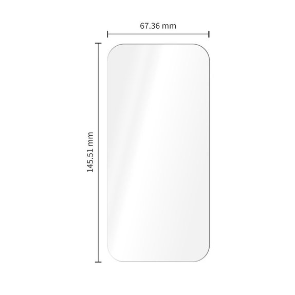 Verre trempé Glass Fit+ 2-PACK pour iPhone 16 Pro / 17 / 17 Pro / 18 Pro, transparente, Tech-Protect