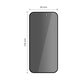 Verre trempé Privacy Glass Spy+ 2-PACK pour iPhone 16 Pro / 17 / 17 Pro, privacy, Tech-Protect