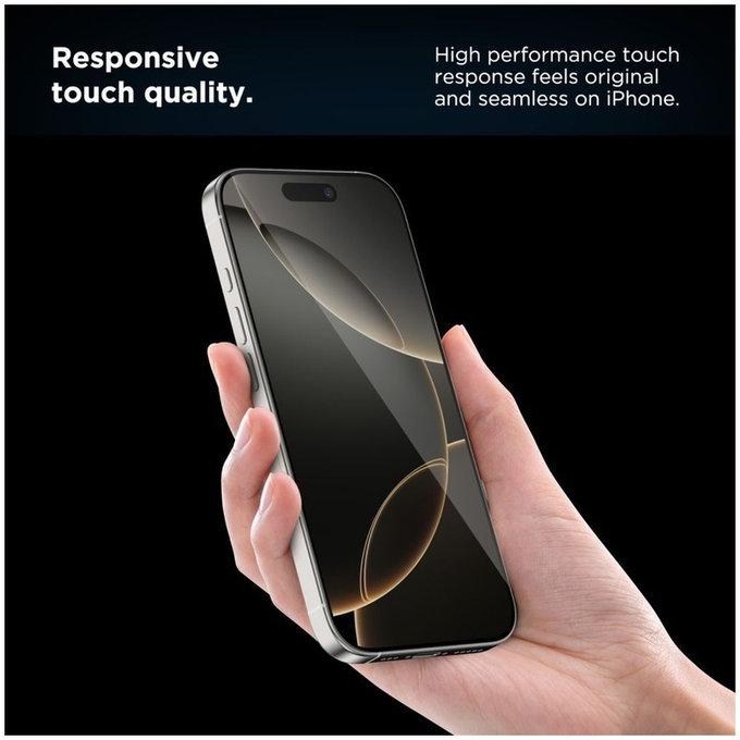 Verre trempé Quick Set+ 2-PACK pour iPhone 15 Pro, noire, Tech-Protect