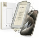 Verre trempé Quick Set+ 2-PACK pour iPhone 15 Pro, noire, Tech-Protect