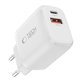 Chargeur secteur NCA30 2-PORT PD 30W / QC3.0 + Lightning Cable, blanche, Tech-Protect