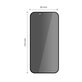 Verre trempé Privacy Quick Set Spy+ 2-PACK pour iPhone 13 / 13 Pro / 14 / 16E / 17E, privacy, Tech-Protect