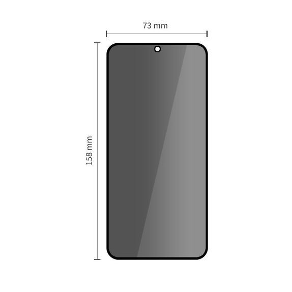 Verre trempé Privacy Glass Spy+ 2-PACK pour Samsung S25 FE, Tech-Protect