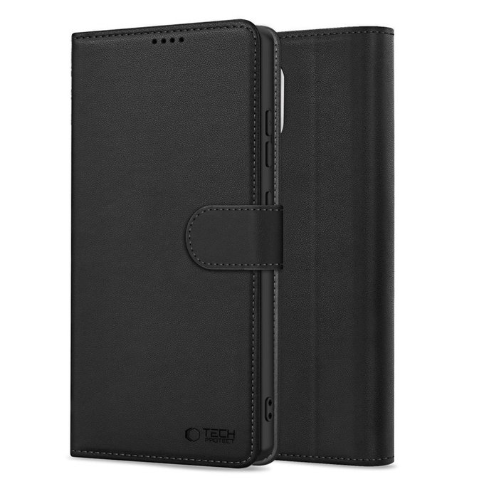 Coque Wallet pour Samsung S25 FE, noire, Tech-Protect