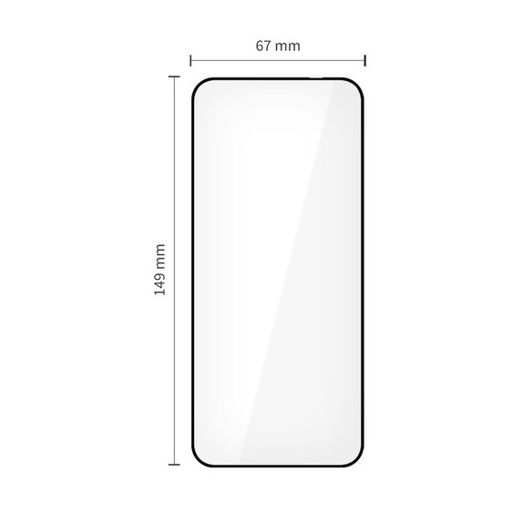 Verre trempé Glass Fit+ 2-PACK pour Motorola Edge 50 Neo / 60 Neo, noire, Tech-Protect