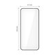 Verre trempé Glass Fit+ 2-PACK pour Motorola Edge 50 Neo / 60 Neo, noire, Tech-Protect