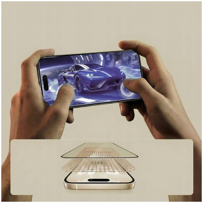 Verre trempé Glass Fit+ 2-PACK pour Motorola Edge 50 Neo / 60 Neo, noire, Tech-Protect