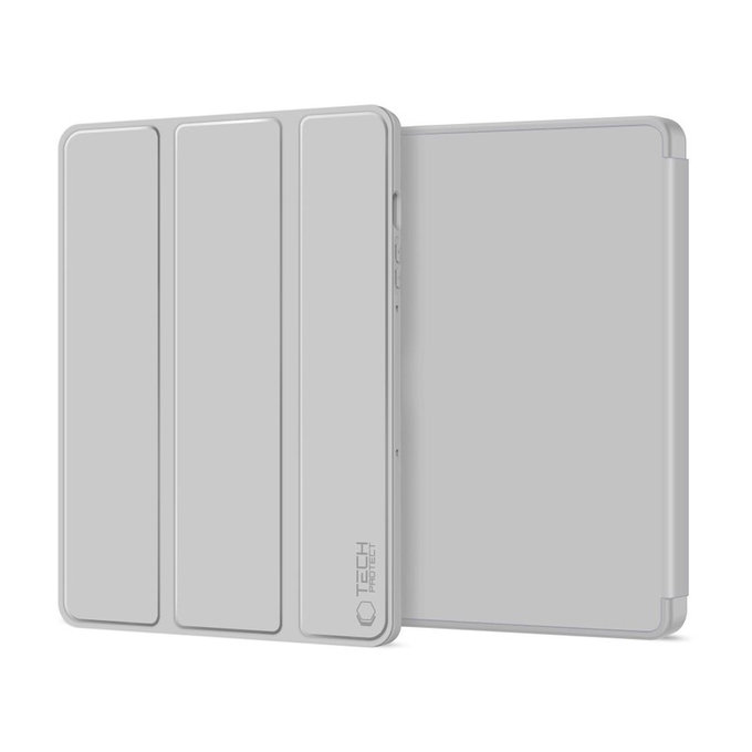 Coque Sc Pen pour Samsung Tab S9 11.0 / S9 FE / S10 FE / S10 Lite 10.9 X710 / X716B / X510 / X516B / X520 / X526 / X400 / X406B, grise, Tech-Protect