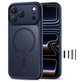 Coque MagPeak MagSafe CC pour iPhone 17 Pro, Matte Deep Blue, Tech-Protect