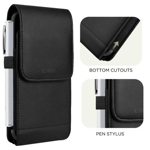 Étui universel pour téléphone SM75 5.8-6.8 Inch, noir, Tech-Protect