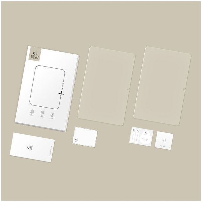 Verre trempé Glass Fit+ 2-PACK pour Xiaomi Poco Pad M1 / Redmi Pad Pro / 2 Pro 12.1, transparente, Tech-Protect