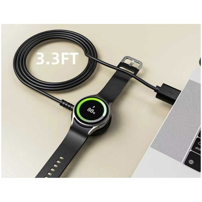 Câble MC03 Ultraboost Magnetic Charging USB Cable 100cm pour Samsung Watch, noire, Tech-Protect