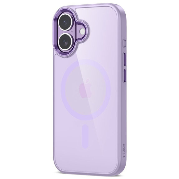 Coque MagMat MagSafe pour iPhone 17, Lavender/Clear, Tech-Protect