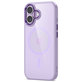 Coque MagMat MagSafe pour iPhone 17, Lavender/Clear, Tech-Protect